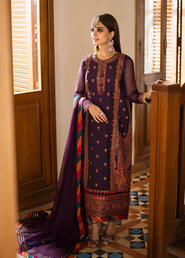 Asim Jofa Embroidered Unstitched Suit 3 Piece AJ23EF AJKM-09 - Festive Collection
