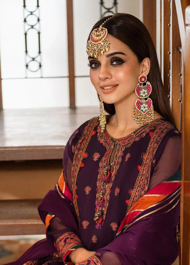 Asim Jofa Embroidered Unstitched Suit 3 Piece AJ23EF AJKM-09 - Festive Collection