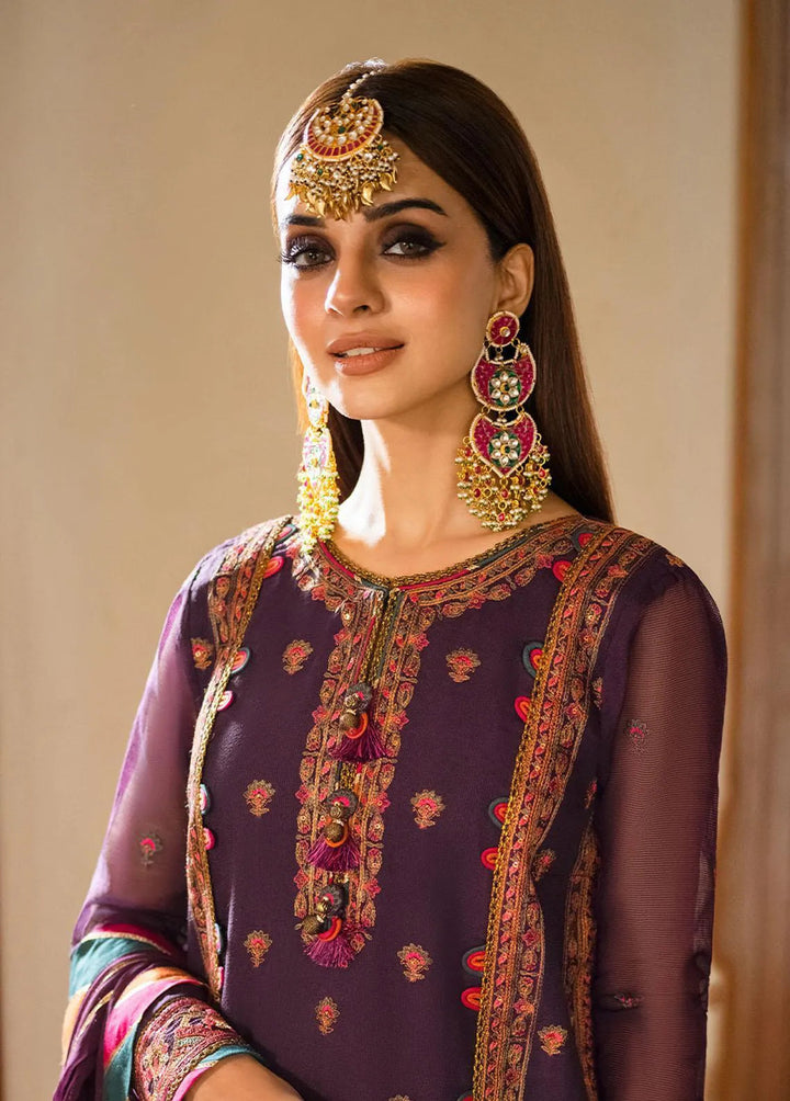 Asim Jofa Embroidered Unstitched Suit 3 Piece AJ23EF AJKM-09 - Festive Collection