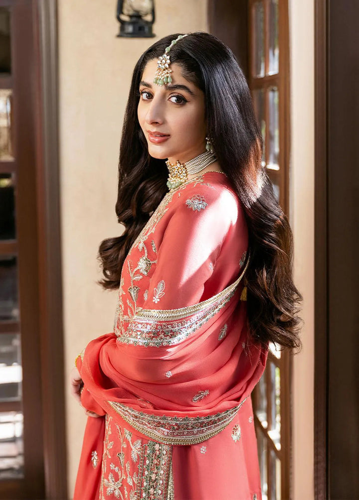 Asim Jofa Embroidered Unstitched Suit 3 Piece AJ23EF AJKM-12 - Festive Collection