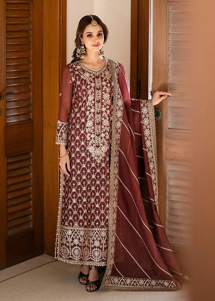 Asim Jofa Embroidered Unstitched Suit 3 Piece AJ23EF AJKM-13 - Festive Collection