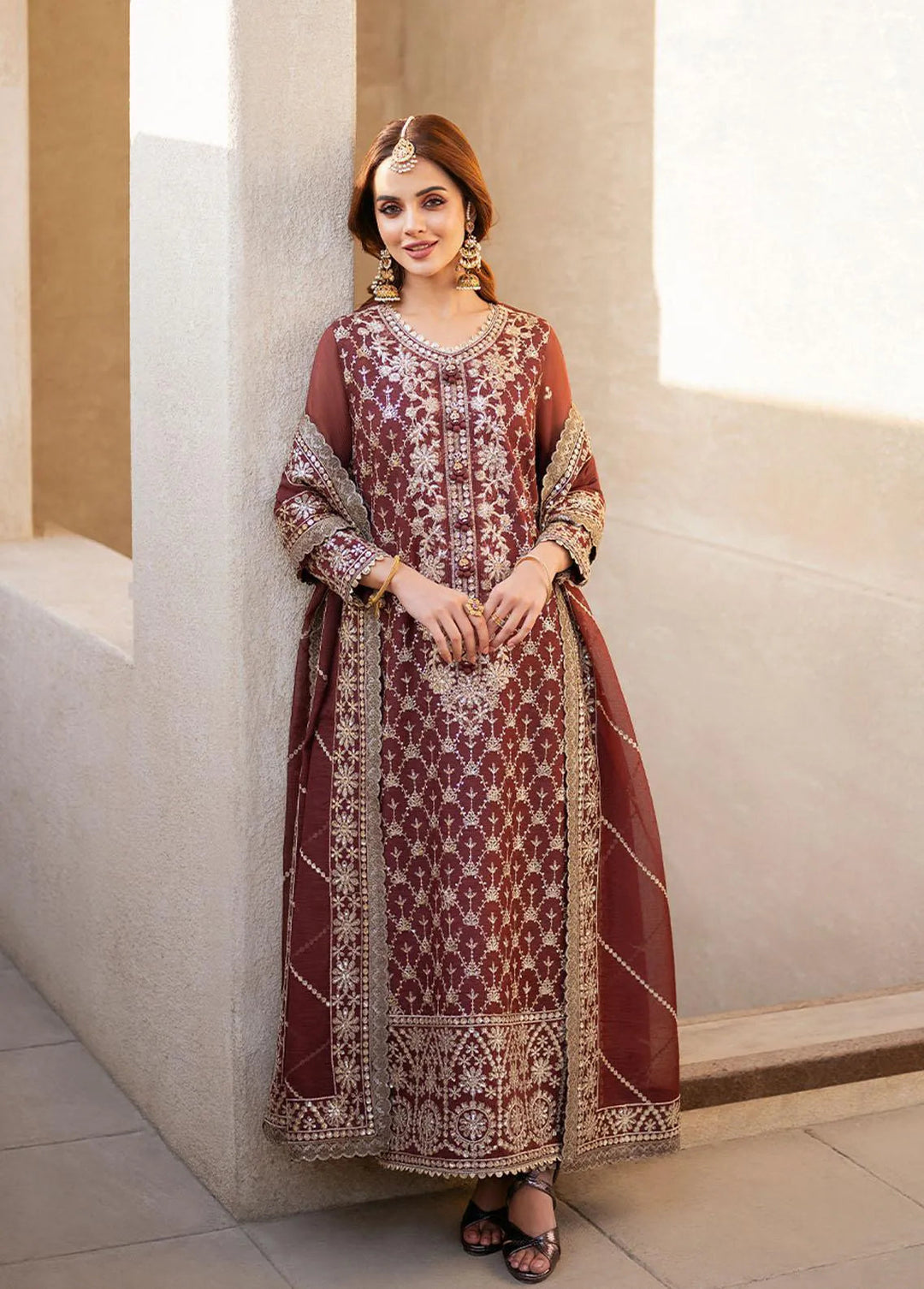 Asim Jofa Embroidered Unstitched Suit 3 Piece AJ23EF AJKM-13 - Festive Collection