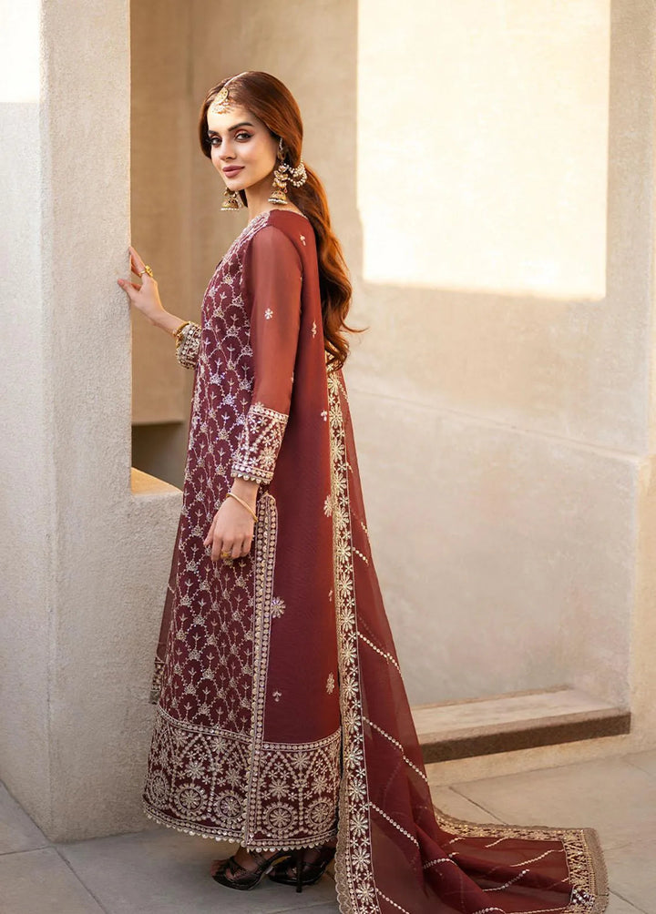 Asim Jofa Embroidered Unstitched Suit 3 Piece AJ23EF AJKM-13 - Festive Collection