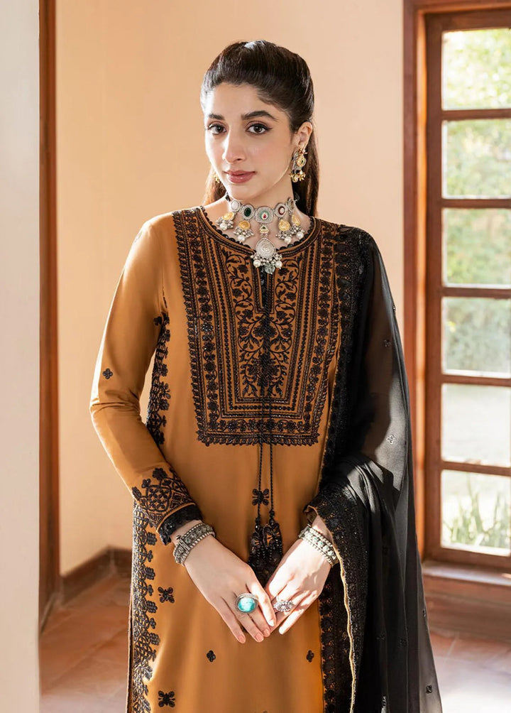 Asim Jofa Embroidered Unstitched Suit 3 Piece AJ23EF AJKM-14 - Festive Collection