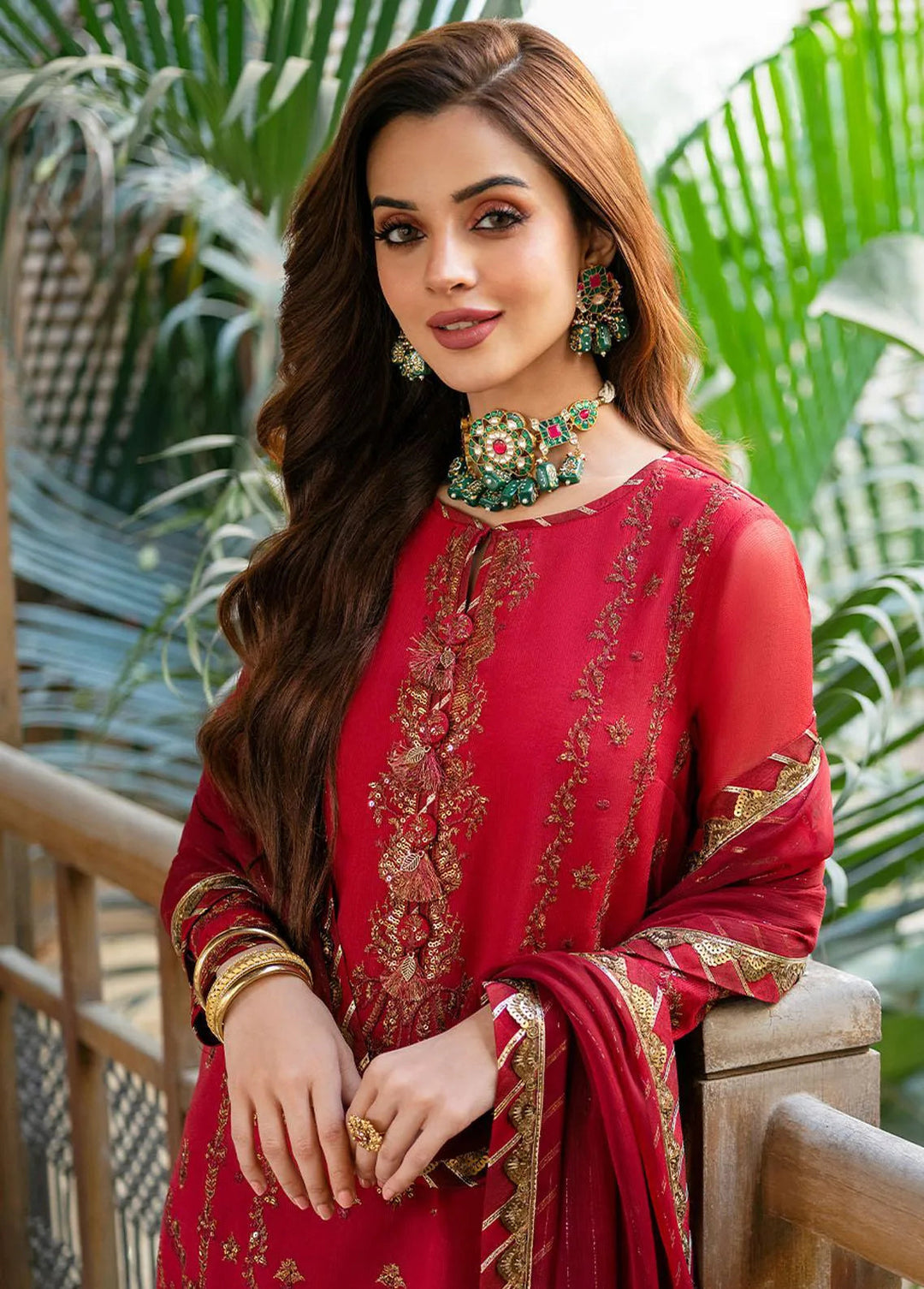 Asim Jofa Embroidered Unstitched Suit 3 Piece AJ23EF AJKM-15 - Festive Collection