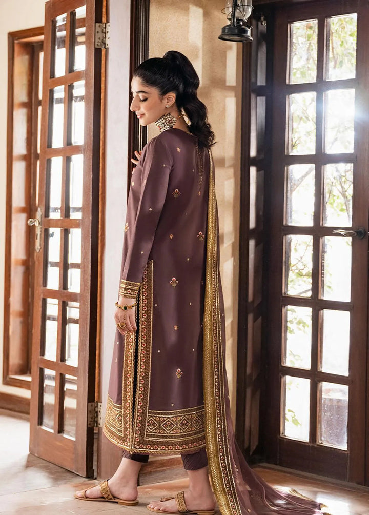 Asim Jofa Embroidered Unstitched Suit 3 Piece AJ23EF AJKM-18 - Festive Collection