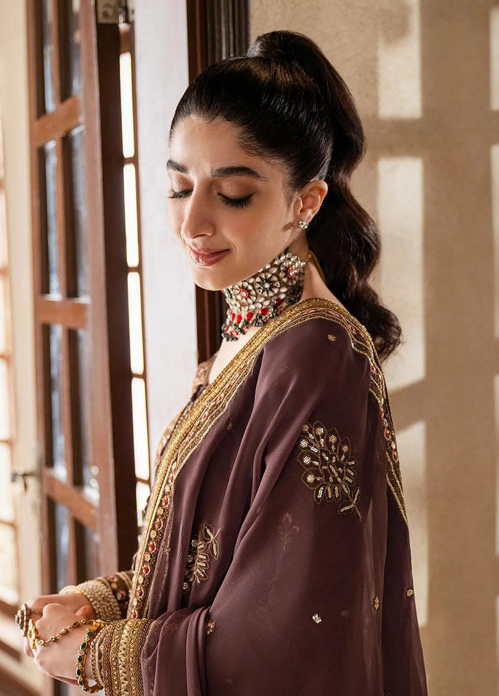 Asim Jofa Embroidered Unstitched Suit 3 Piece AJ23EF AJKM-18 - Festive Collection