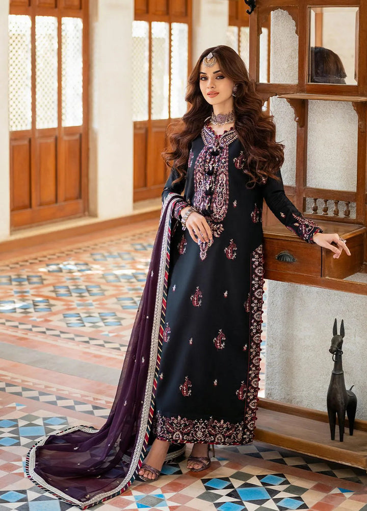 Asim Jofa Embroidered Unstitched Suit 3 Piece AJ23EF AJKM-19 - Festive Collection