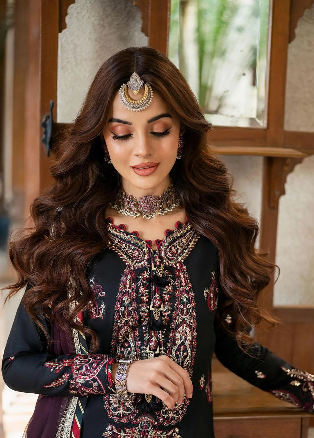 Asim Jofa Embroidered Unstitched Suit 3 Piece AJ23EF AJKM-19 - Festive Collection