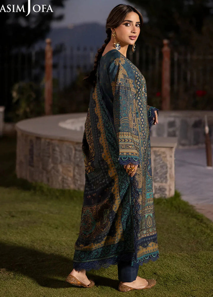 Asim Jofa Embroidered Viscose Suits Unstitched 3 Piece AJ24UW AJUW-20 - Winter Collection