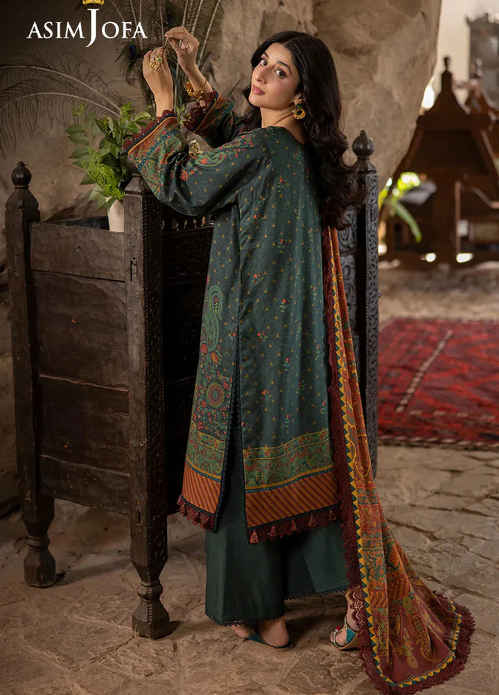 Asim Jofa Embroidered Viscose Suits Unstitched 3 Piece AJ24UW AJUW-21 - Winter Collection