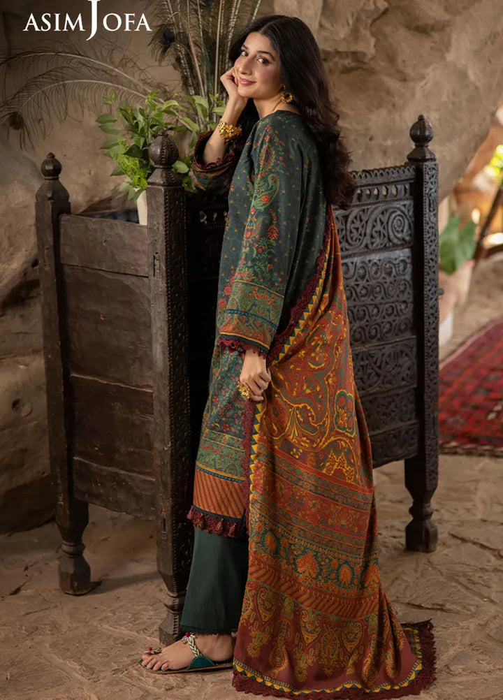Asim Jofa Embroidered Viscose Suits Unstitched 3 Piece AJ24UW AJUW-21 - Winter Collection