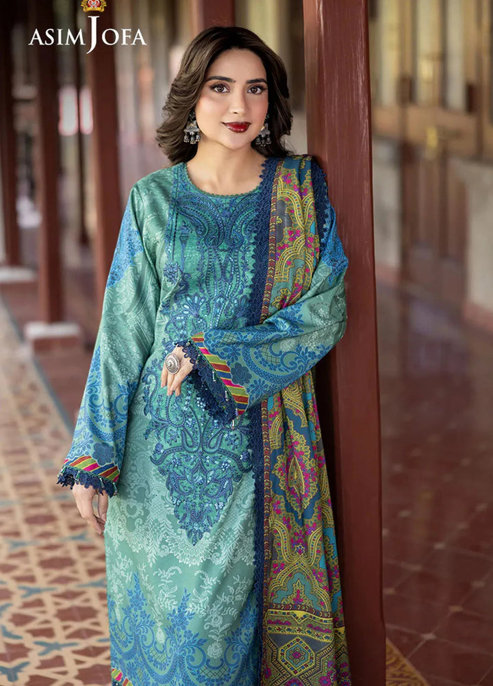 Asim Jofa Embroidered Viscose Suits Unstitched 3 Piece AJ24UW AJUW-24 - Winter Collection