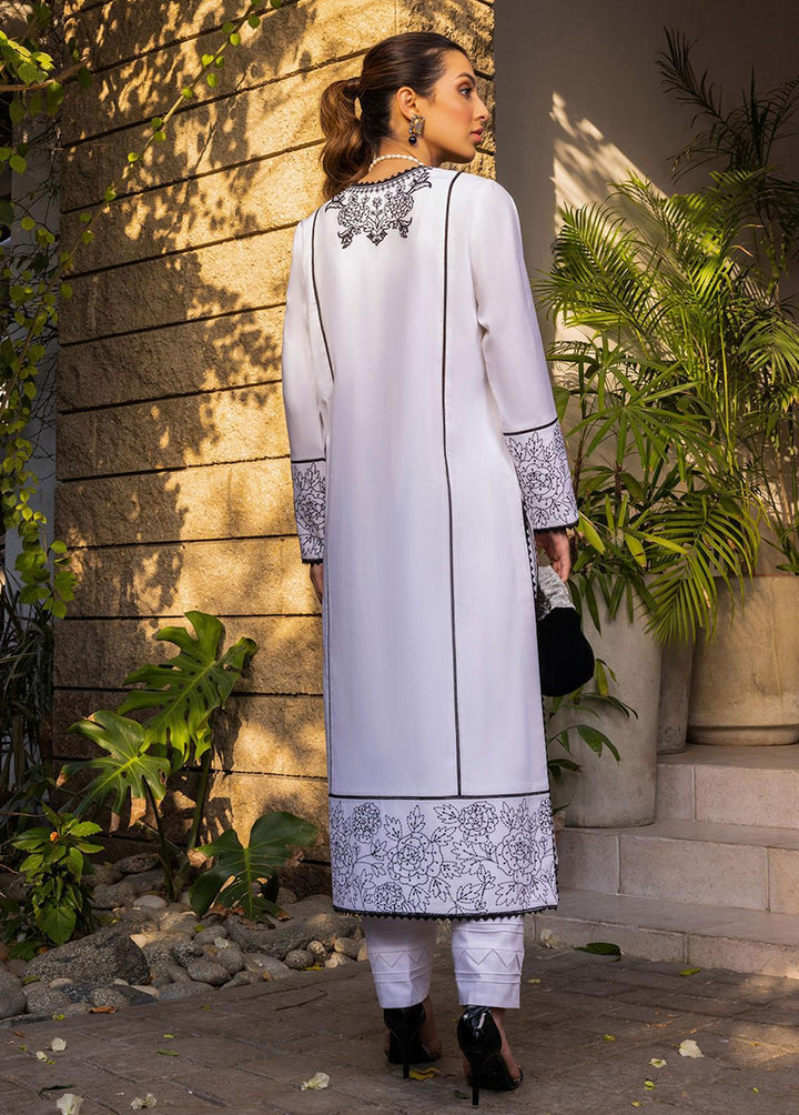 Essential By Asim Jofa Embroidered Cambric  Unstitched Kurti AJ23EE AJPE-03 - Eid Collection