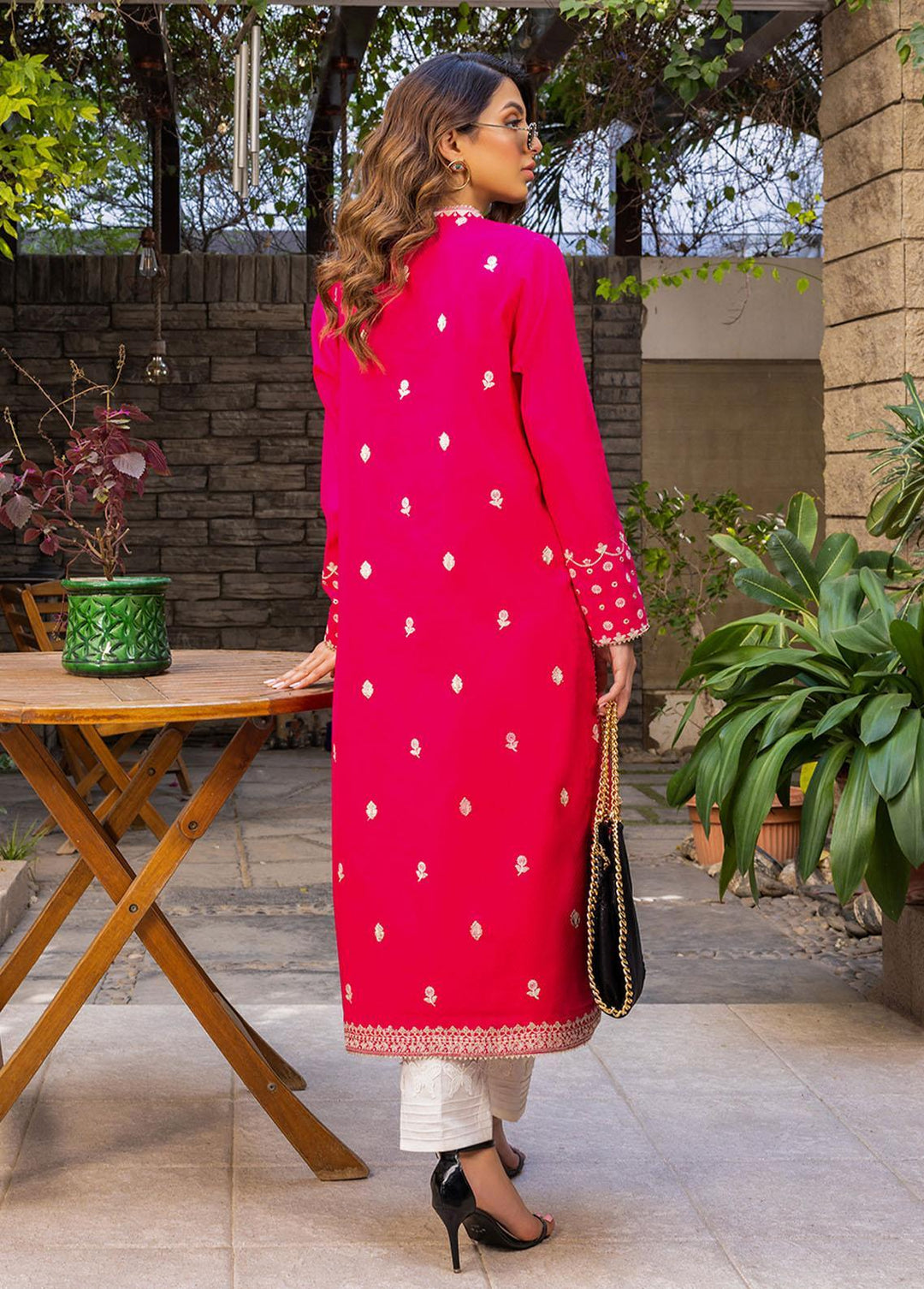 Essential By Asim Jofa Embroidered Jacquard Unstitched Kurti AJ23EE AJPE-06 - Eid Collection