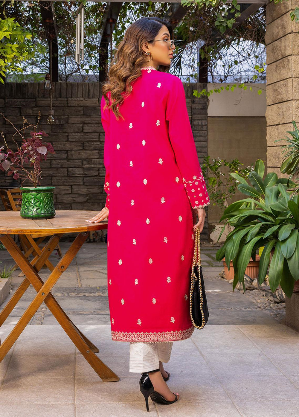 Essential By Asim Jofa Embroidered Jacquard Unstitched Kurti AJ23EE AJPE-06 - Eid Collection