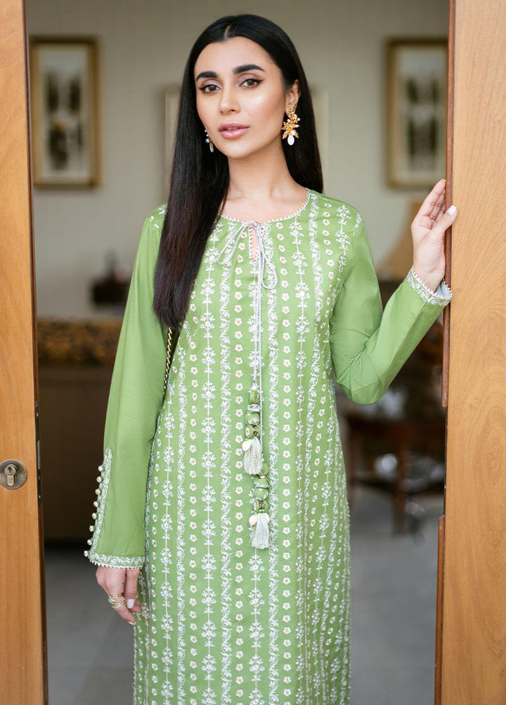 Essential By Asim Jofa Embroidered Cambric  Unstitched Kurti AJ23EE AJPE-08 - Eid Collection