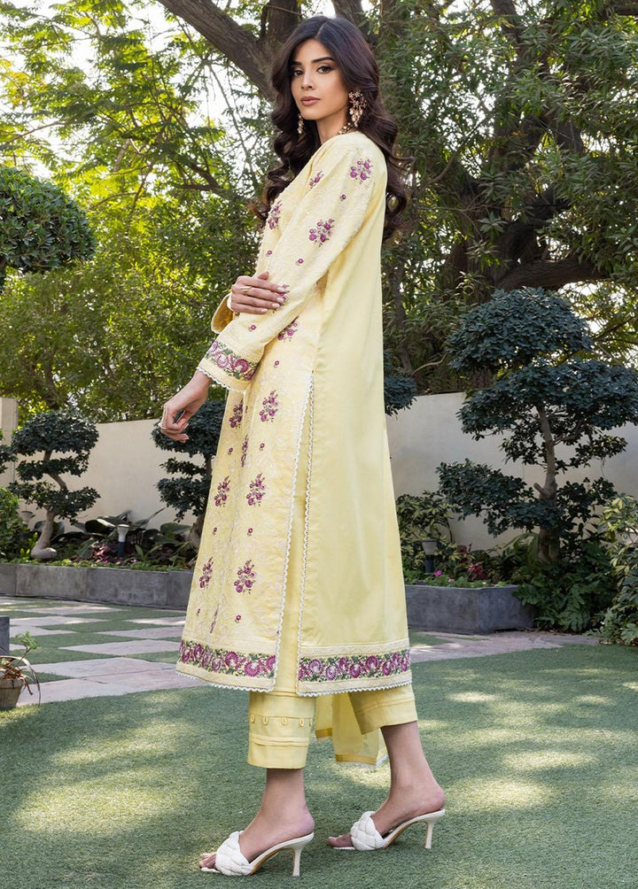 Essential By Asim Jofa Embroidered Cambric Suits Unstitched 3 Piece AJ23EE AJPE-10 - Eid Collection
