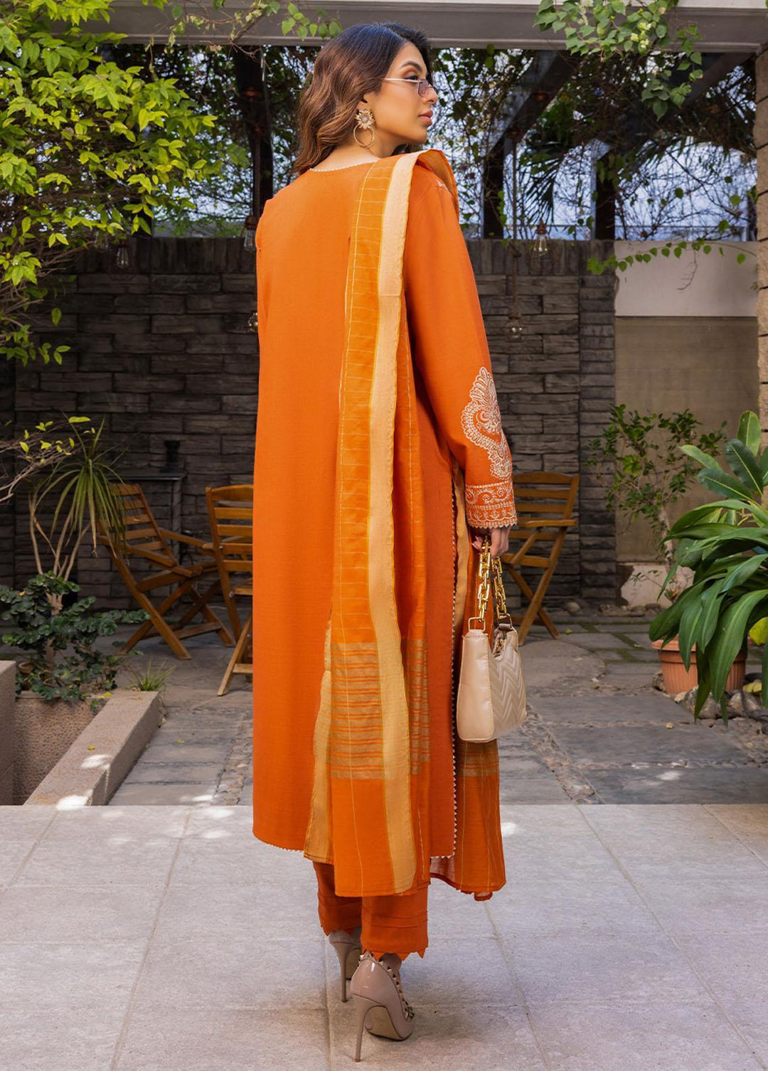 Essential By Asim Jofa Embroidered Cambric Suits Unstitched 3 Piece AJ23EE AJPE-21 - Eid Collection