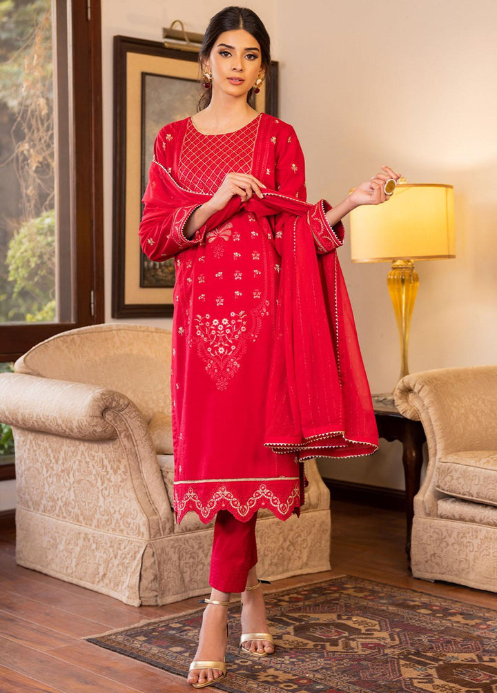 Essential By Asim Jofa Embroidered Cambric Suits Unstitched 3 Piece AJ23EE AJPE-22 - Eid Collection