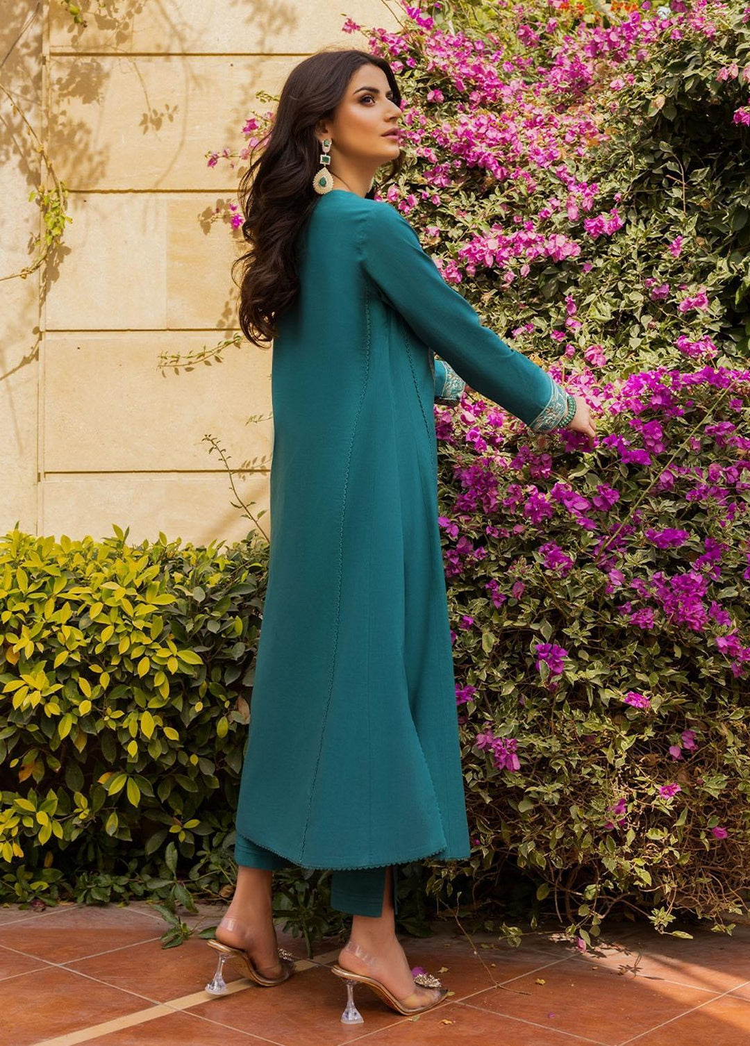 Essential By Asim Jofa Embroidered Cambric Suits Unstitched 2 Piece AJ23EE AJPE-34 - Eid Collection