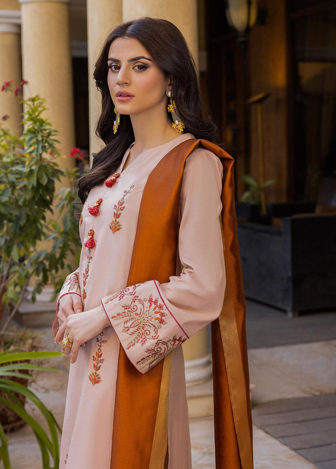 Essential By Asim Jofa Embroidered Cambric Suits Unstitched 2 Piece AJ23EE AJPE-36 - Eid Collection