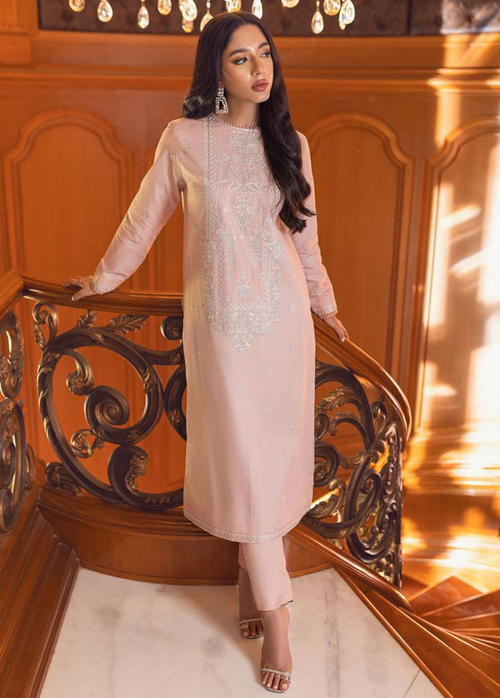 Essential Cambric By Asim Jofa Embroidered Cambric Suits Unstitched Kurti AJ23E AJP-11 - Summer Collection