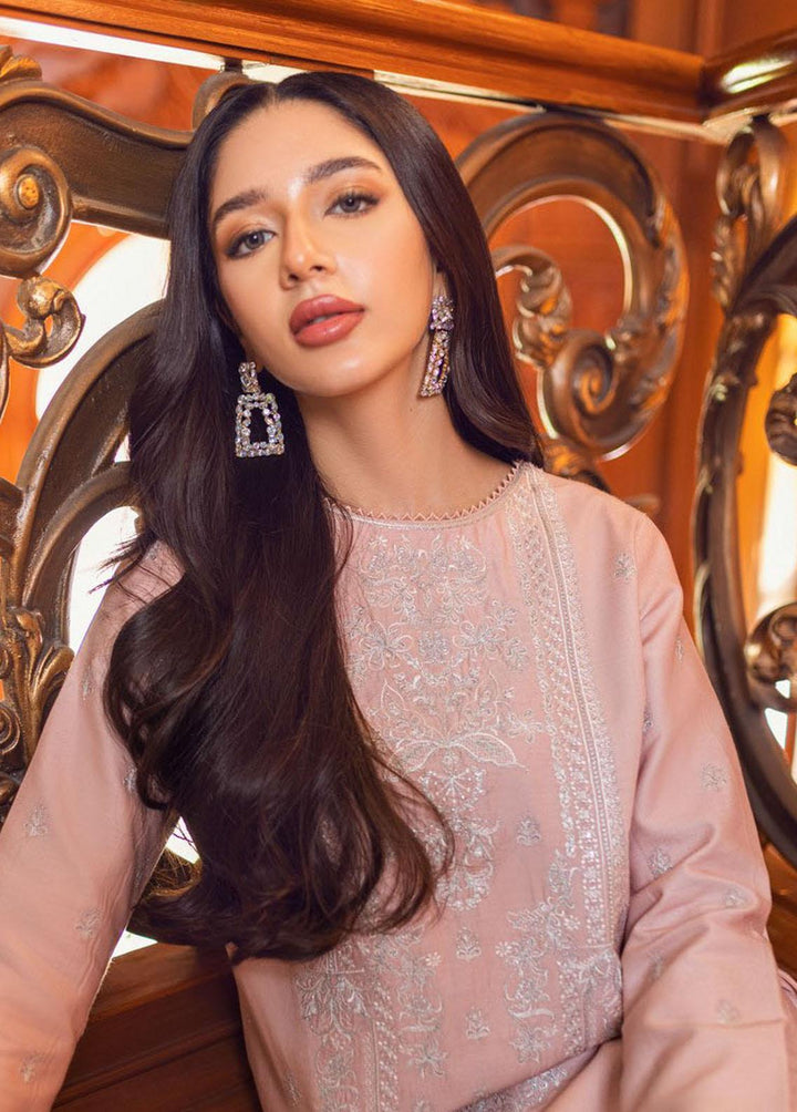 Essential Cambric By Asim Jofa Embroidered Cambric Suits Unstitched Kurti AJ23E AJP-11 - Summer Collection