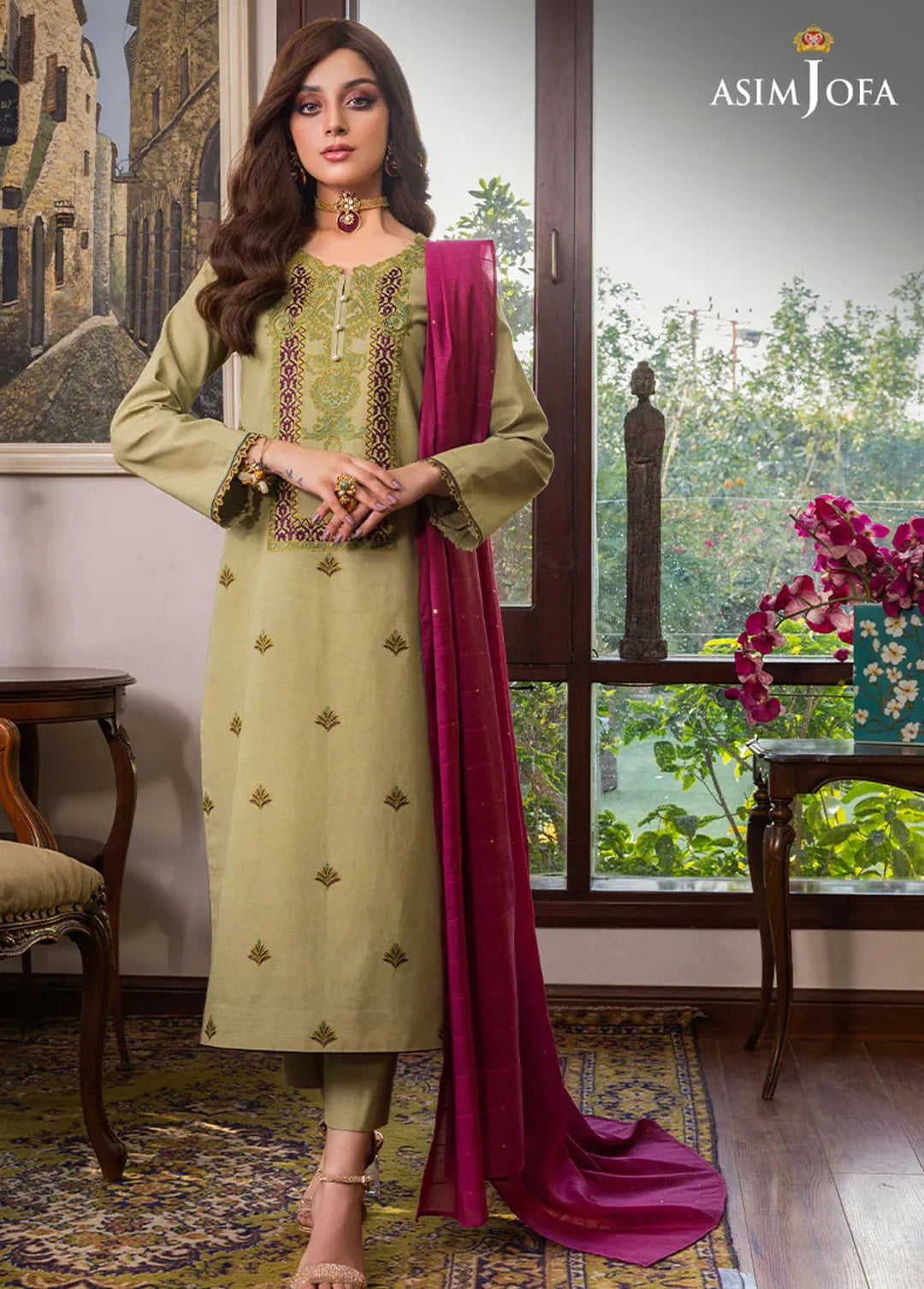 Asim Jofa Formal Pret Cambric 2 Piece Suit AJPE-41