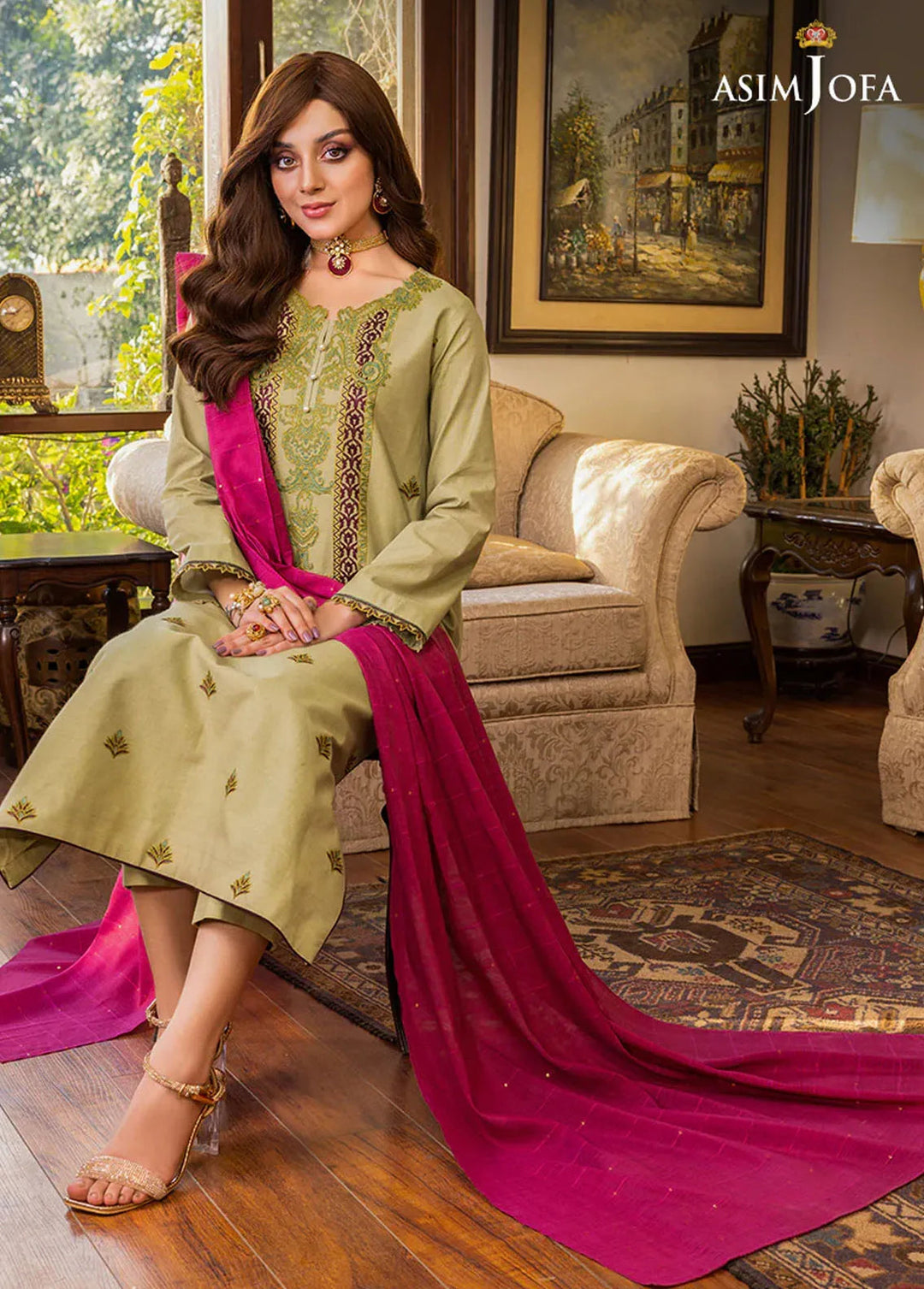 Asim Jofa Formal Pret Cambric 2 Piece Suit AJPE-41