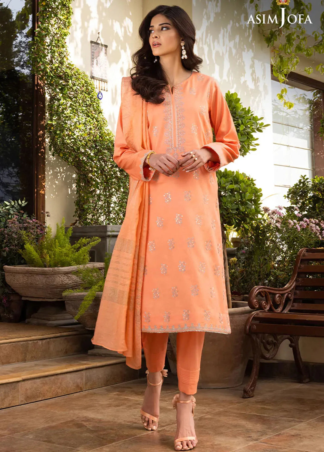 Asim Jofa Formal Pret Jacquard 3 Piece Suit AJPE-28
