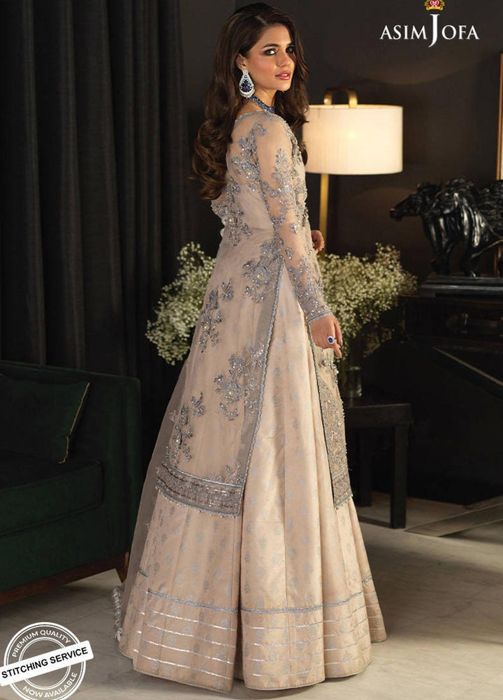 Asim Jofa Embroidered Organza Suits Unstitched 3 Piece AJ21IN AJN-17 - Luxury Formals Collection