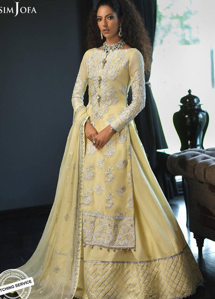 Asim Jofa Embroidered Raw Silk Suits Unstitched 3 Piece AJ21IN AJN-22 - Luxury Formals Collection