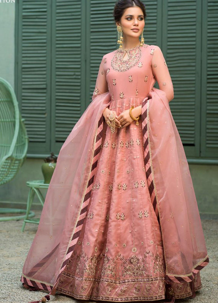 Asim Jofa Embroidered Organza Suits Unstitched 3 Piece AJ21J AJFC-40 - Festive Collection