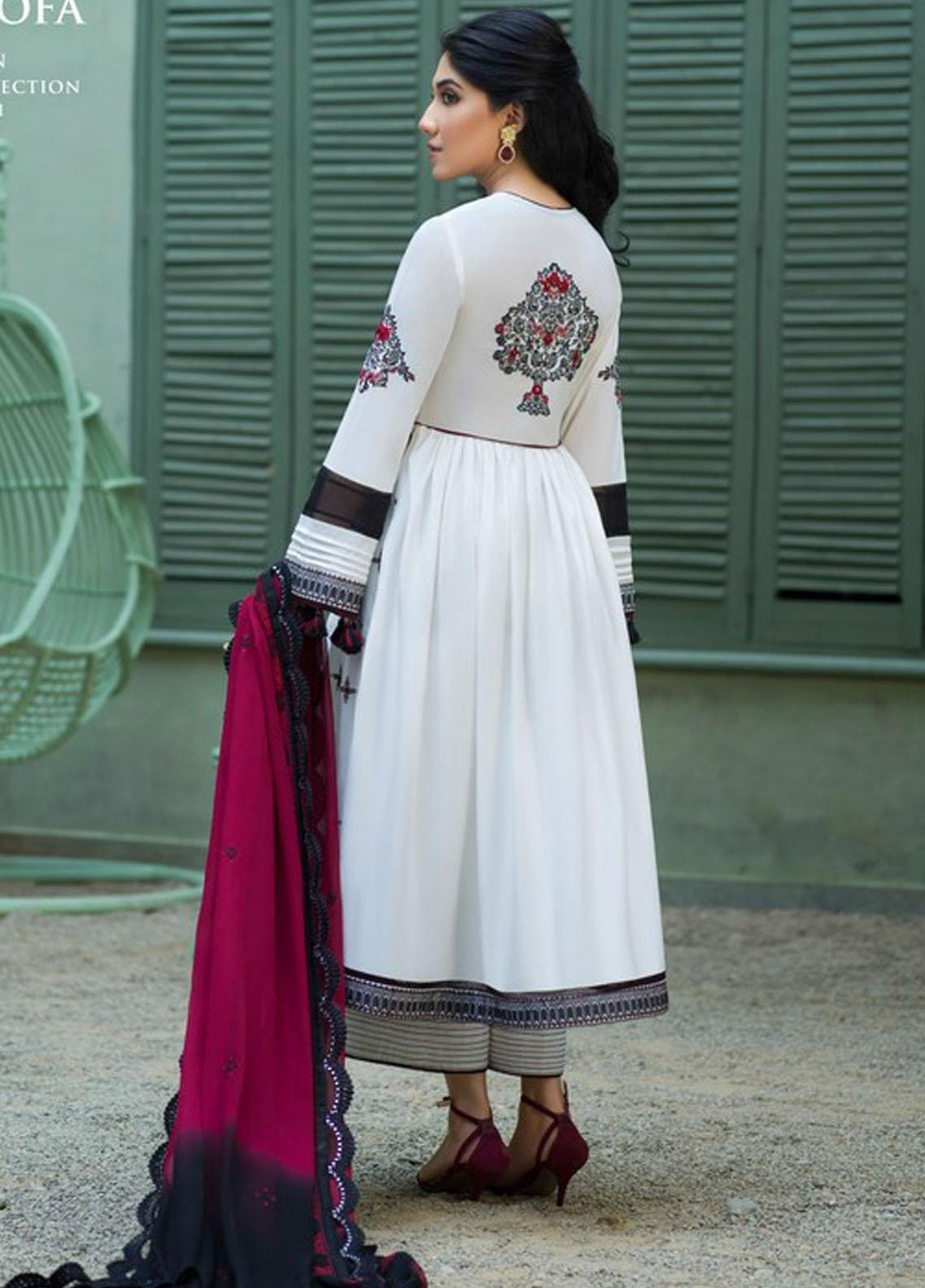 Asim Jofa Embroidered Cotton Suits Unstitched 3 Piece AJ21J AJFC-41 - Festive Collection