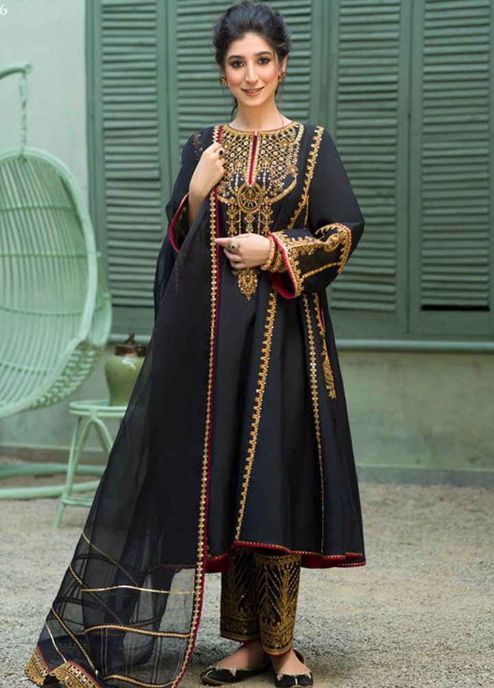 Asim Jofa Embroidered Organza Suits Unstitched 3 Piece AJ21J AJFC-46 - Festive Collection