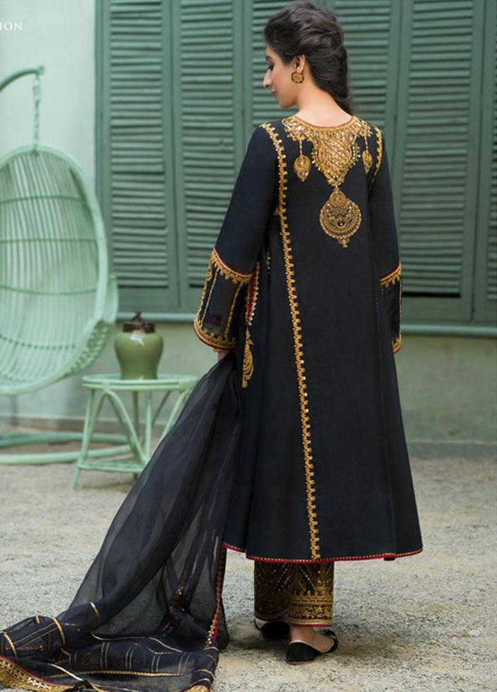 Asim Jofa Embroidered Organza Suits Unstitched 3 Piece AJ21J AJFC-46 - Festive Collection