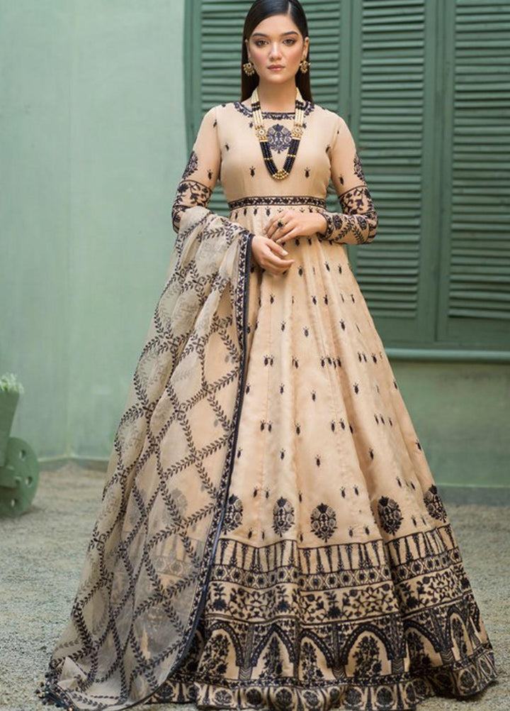 Asim Jofa Embroidered Organza Suits Unstitched 3 Piece AJ21J AJFC-52 - Festive Collection