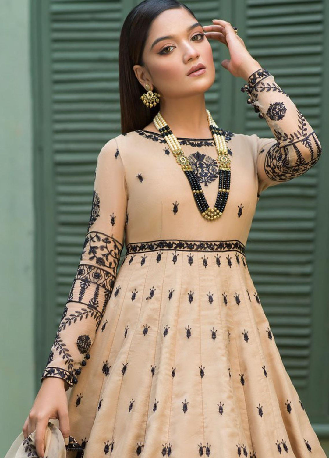 Asim Jofa Embroidered Organza Suits Unstitched 3 Piece AJ21J AJFC-52 - Festive Collection