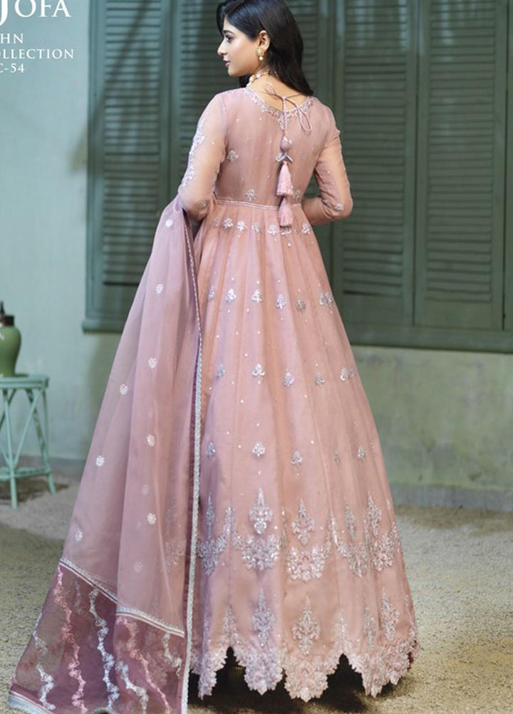 Asim Jofa Embroidered Organza Suits Unstitched 3 Piece AJ21J AJFC-54 - Festive Collection