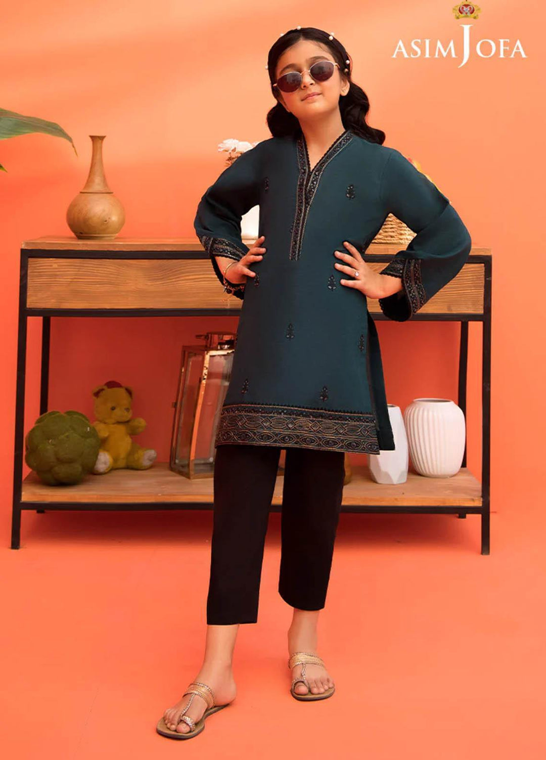 Asim Jofa Cambric Festive Pret 2 Piece Suit for Kids -  AJ23KDS AJKC-05