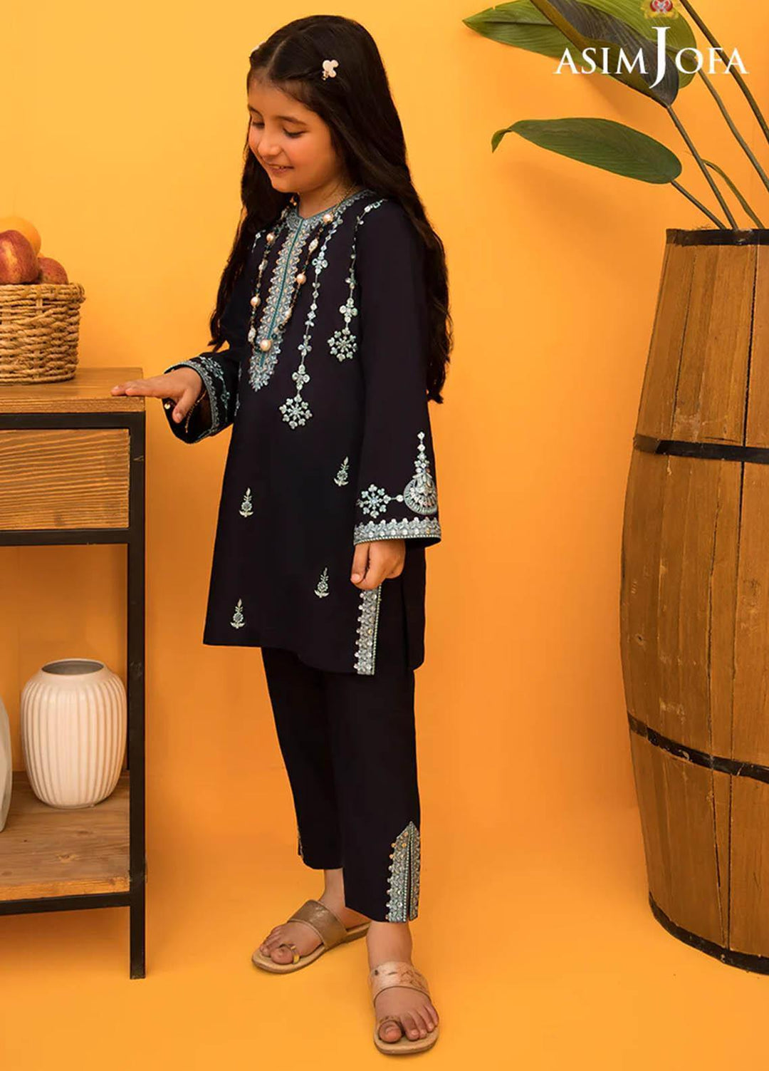 Asim Jofa Cambric Festive Pret 2 Piece Suit for Kids -  AJ23KDS AJKC-09