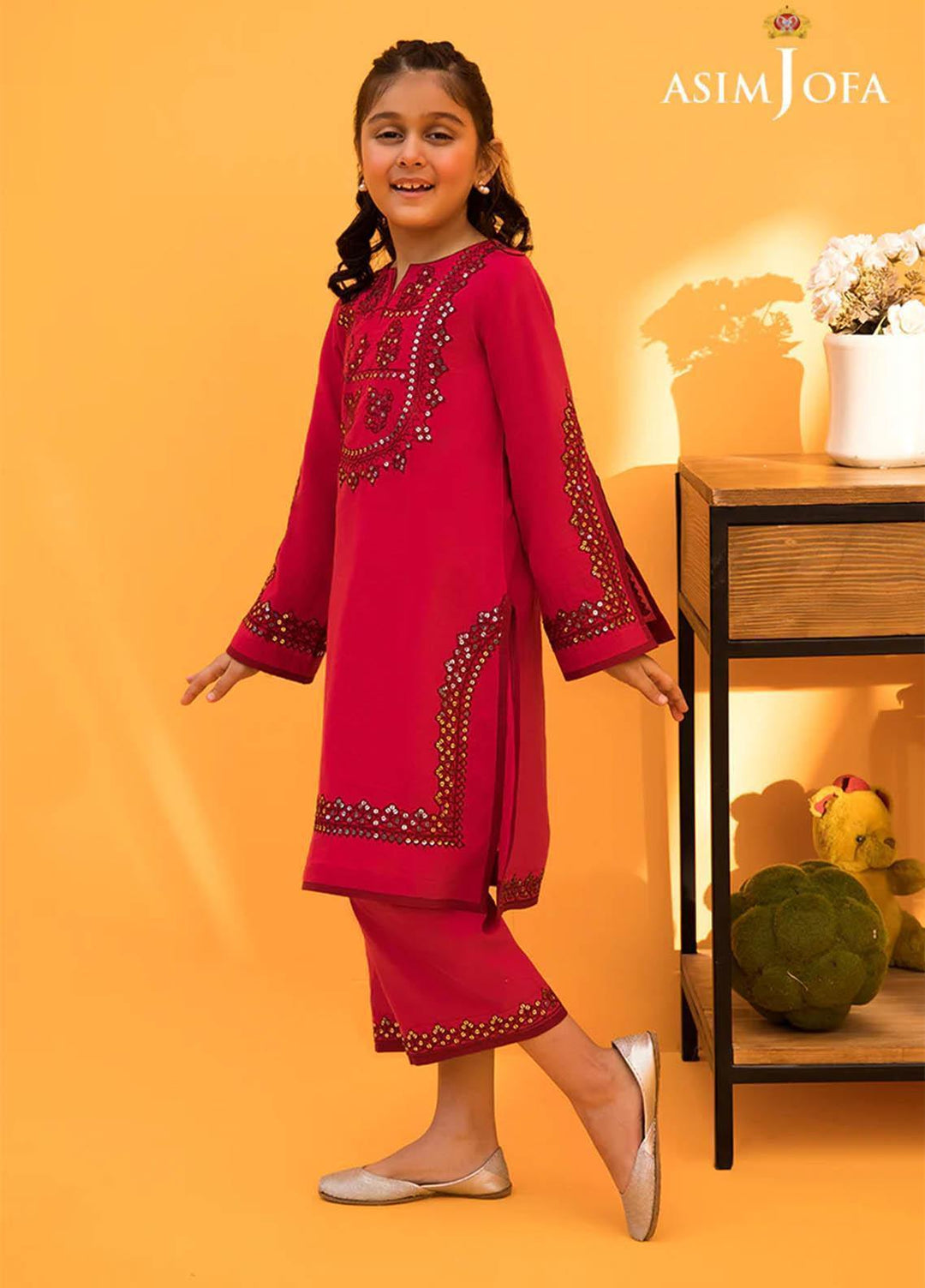 Asim Jofa Cambric Festive Pret 2 Piece Suit for Kids -  AJ23KDS AJKC-10