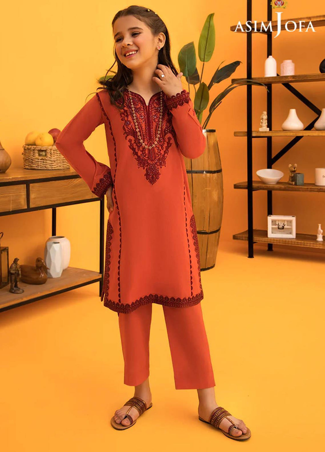 Asim Jofa Cambric Festive Pret 2 Piece Suit for Kids -  AJ23KDS AJKC-11