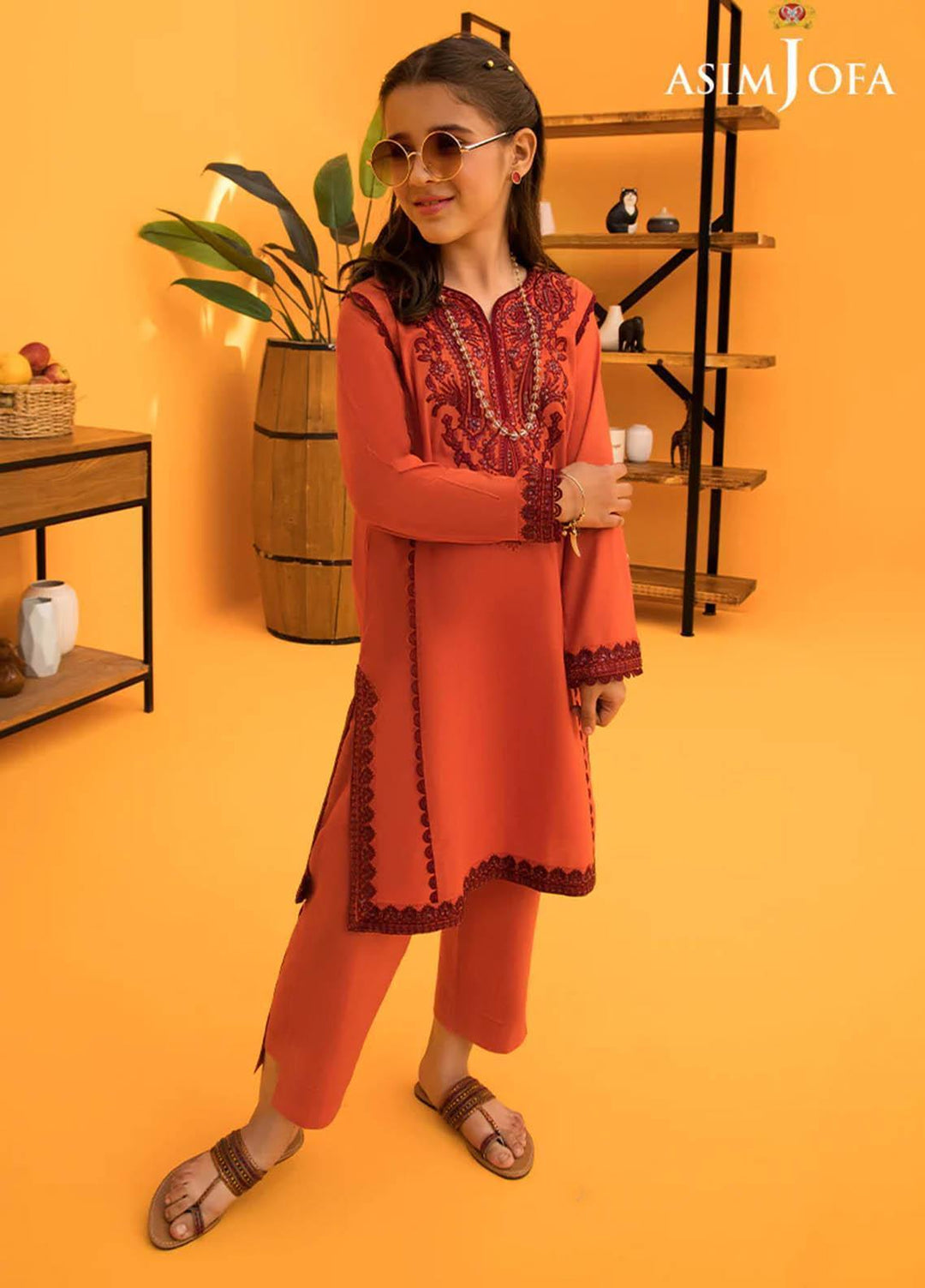 Asim Jofa Cambric Festive Pret 2 Piece Suit for Kids -  AJ23KDS AJKC-11