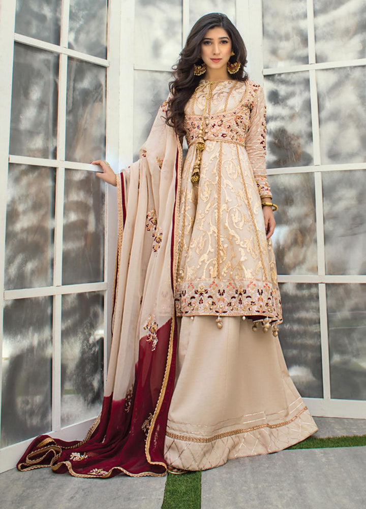 Asim Jofa Embroidered Organza Suits Unstitched 3 Piece AJ21LE 10 - Luxury Collection