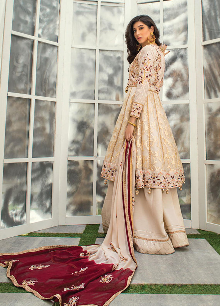 Asim Jofa Embroidered Organza Suits Unstitched 3 Piece AJ21LE 10 - Luxury Collection