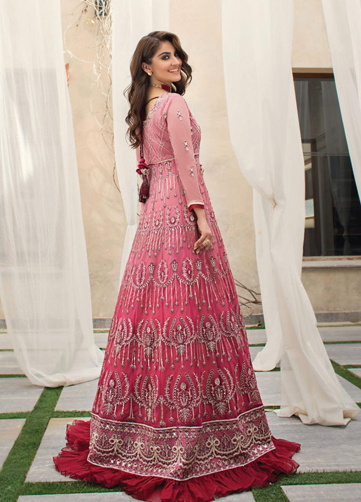 Asim Jofa Embroidered Net Suits Unstitched 3 Piece AJ21LE 12 - Luxury Collection