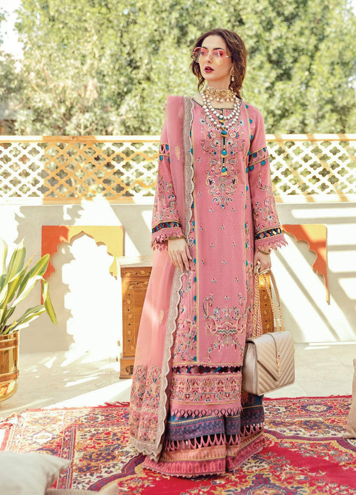 Rabt By Asim Jofa Embroidered Lawn Suits Unstitched 3 Piece AJ21RL 04 - Luxury Collection