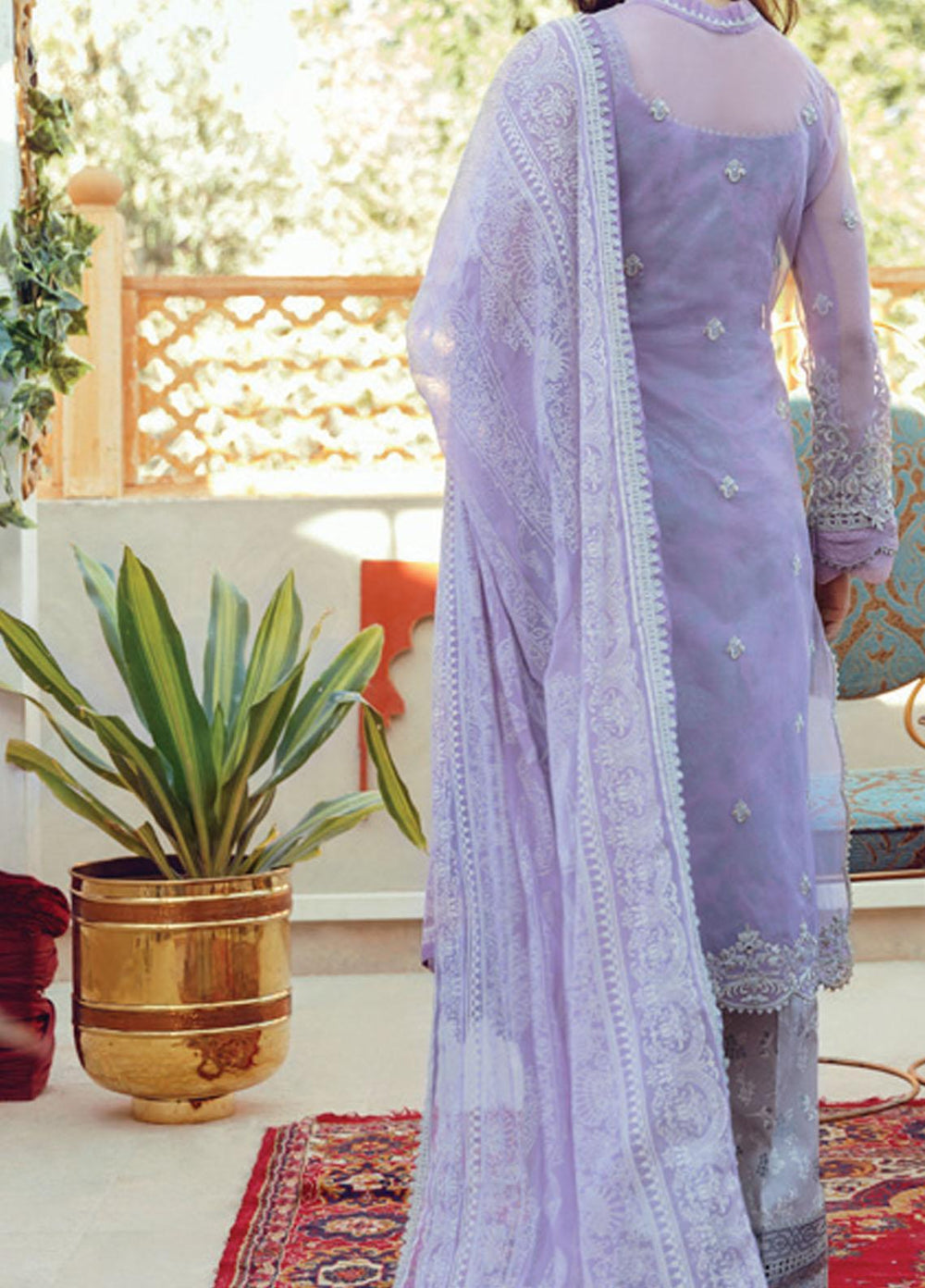Rabt By Asim Jofa Embroidered Lawn Suits Unstitched 3 Piece AJ21RL 05 - Luxury Collection